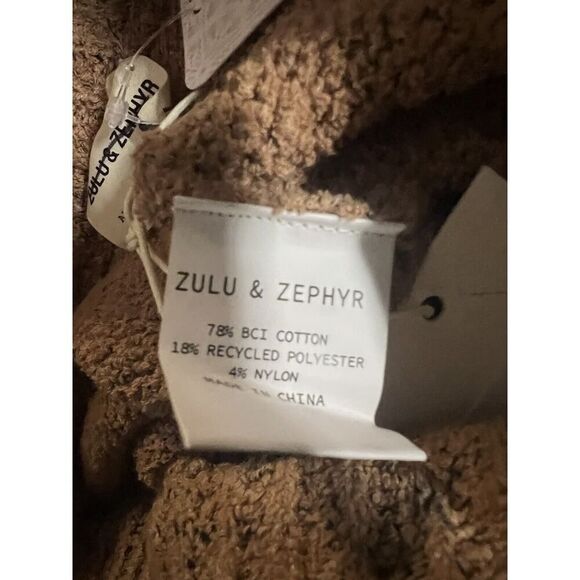 Free People Zulu & Zephyr Almond Cotton Blend Knit Pants Size 6 - Picture 8 of 9